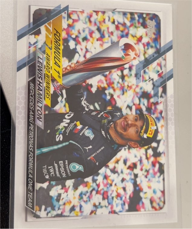 2021 Topps Formula 1 Award Winners #171 Lewis Hamilton — front