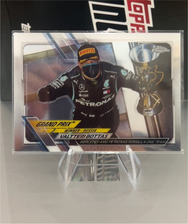 2021 Topps Chrome Formula 1 Grand Prix Winner Russia #147 Valtteri Bottas — front