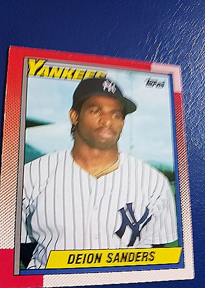 1990 Topps #61 Deion Sanders — front