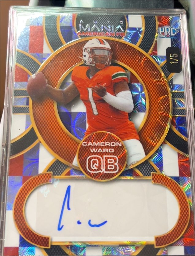 2024 Wild Card Auto Mania #AMA-CW Cameron Ward — front