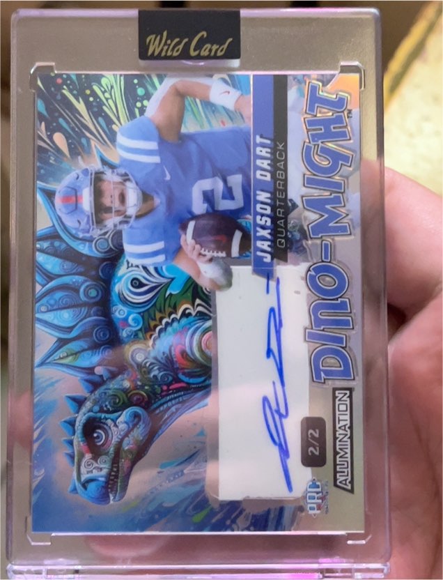 2024 Wild Card Alumination Dino-Might #2 Jaxson Dart — front