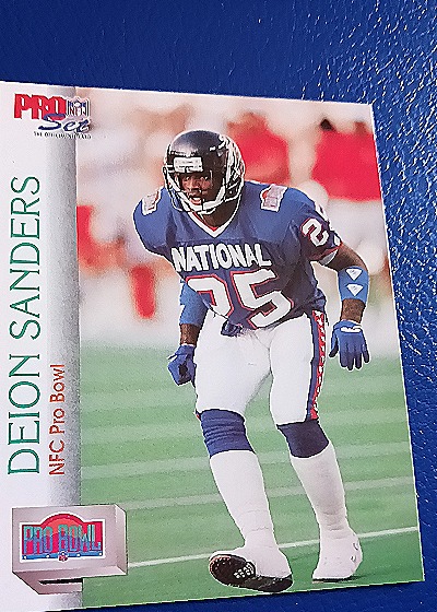 1992 Pro Set #422 Deion Sanders — front