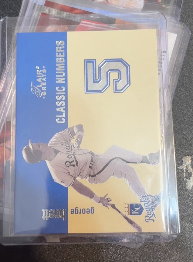 2003 Flair Greats Classic Numbers #5 George Brett — front