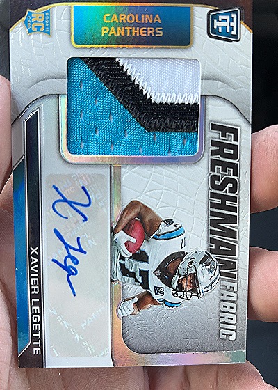 2024 Panini Totally Certified Freshman Fabric #FFS-XLE Xavier Legette — front