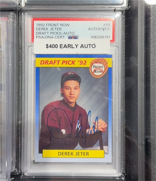 1992 Front Row Draft Picks #55 Derek Jeter — front