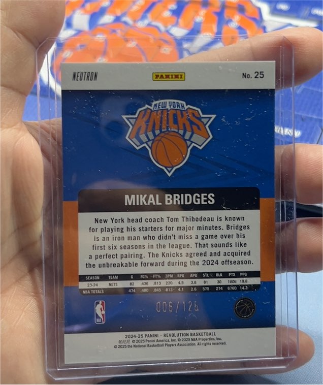 2024-25 Panini Revolution #25 Mikal Bridges — front