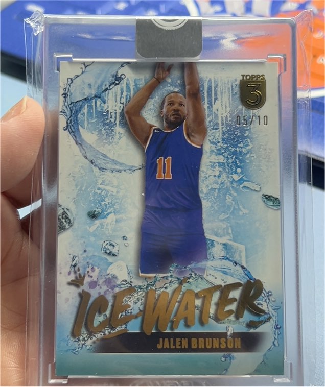 2024 Topps 3 #IW-11 Jalen Brunson Ice Water — front
