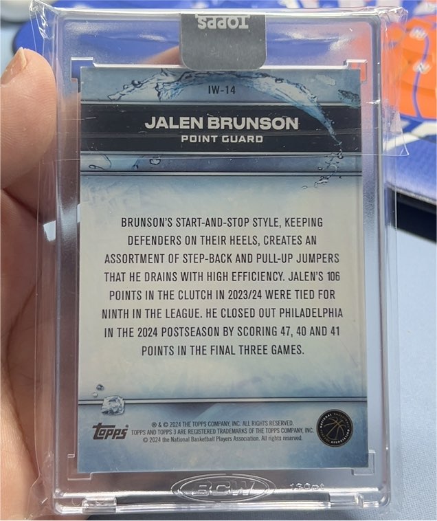 2023-24 Topps IW-14 Jalen Brunson — front
