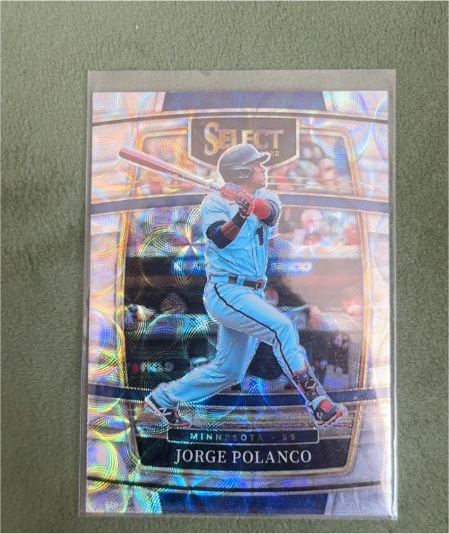 2022 Panini Select #50 Jorge Polanco Prizm Twins Scope — front