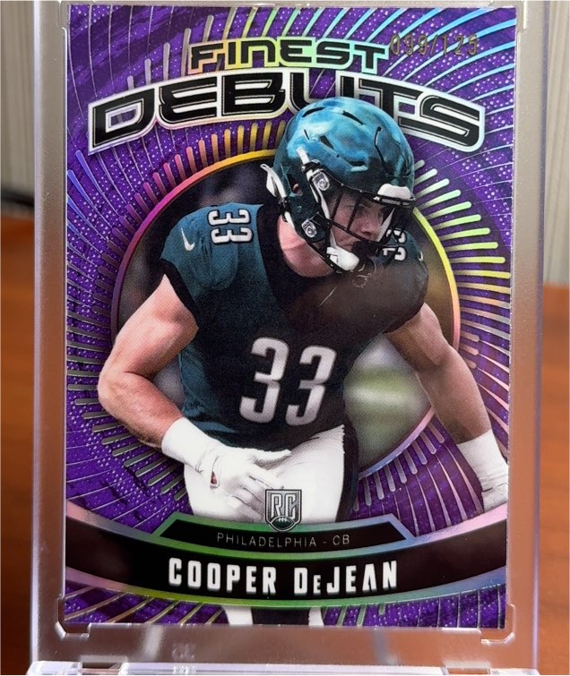 2024 Topps Finest #D-30 Cooper DeJean — front