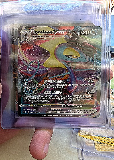 2020 Pokémon Rebel Clash #050 Inteleon VMAX — front