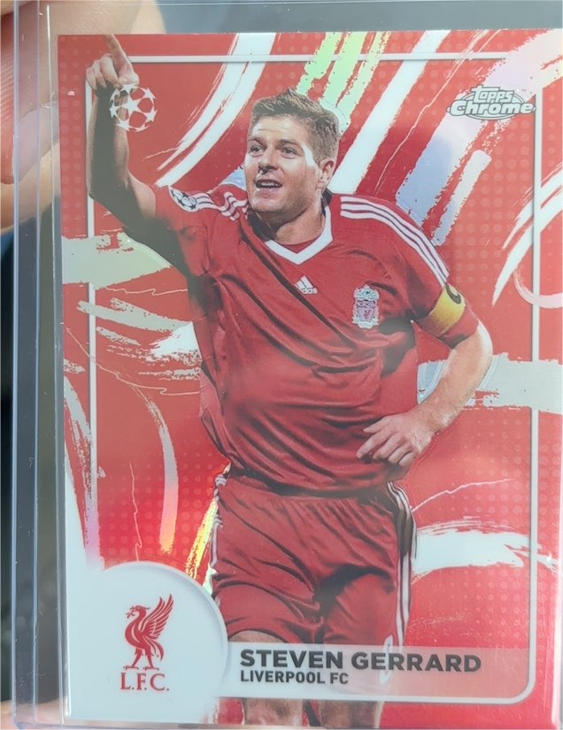 2024-25 Topps Chrome UEFA Club Comps #SB-8 Steven Gerrard — front
