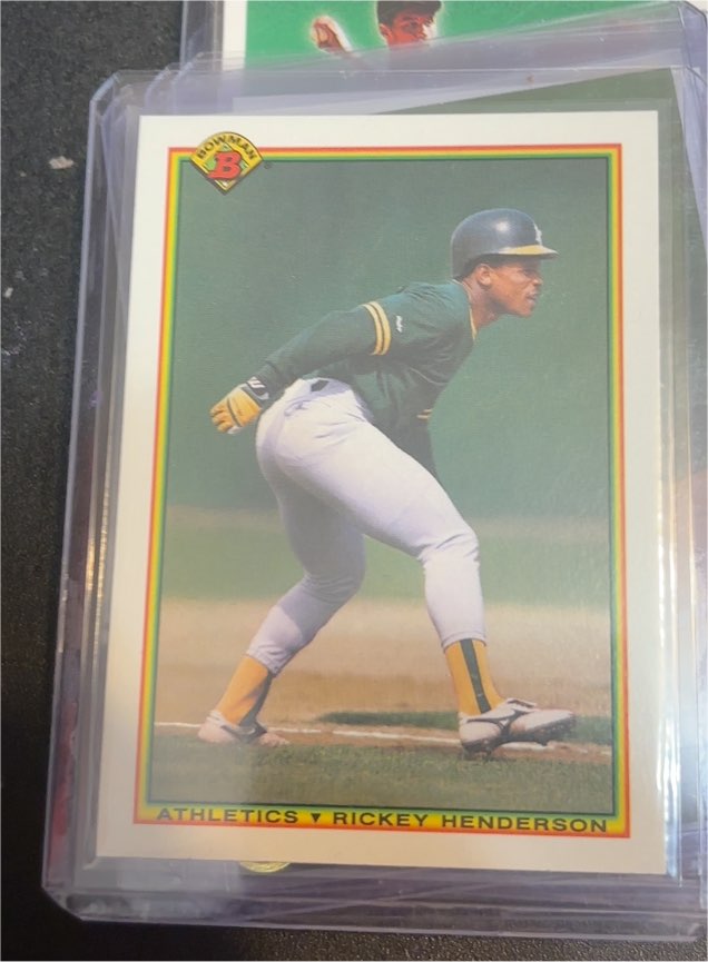 1990 Bowman #457 Rickey Henderson — front
