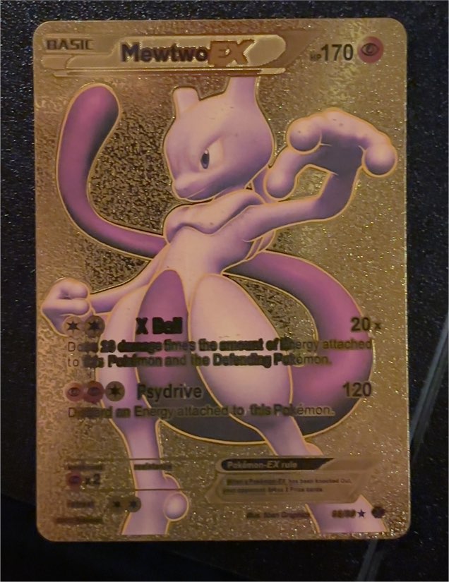 2012 Pokémon #98/99 Mewtwo EX — front