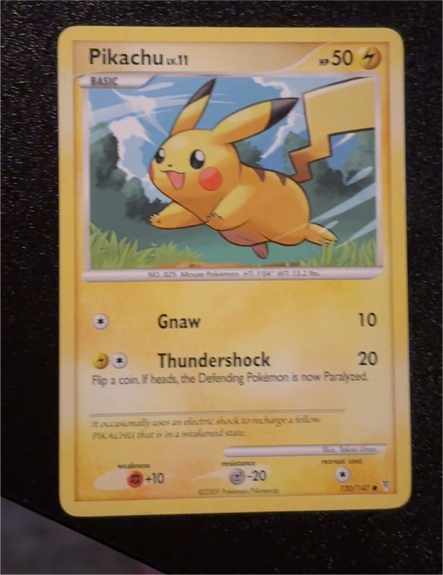 2009 Pokémon Platinum Supreme Victors #120 Pikachu — front
