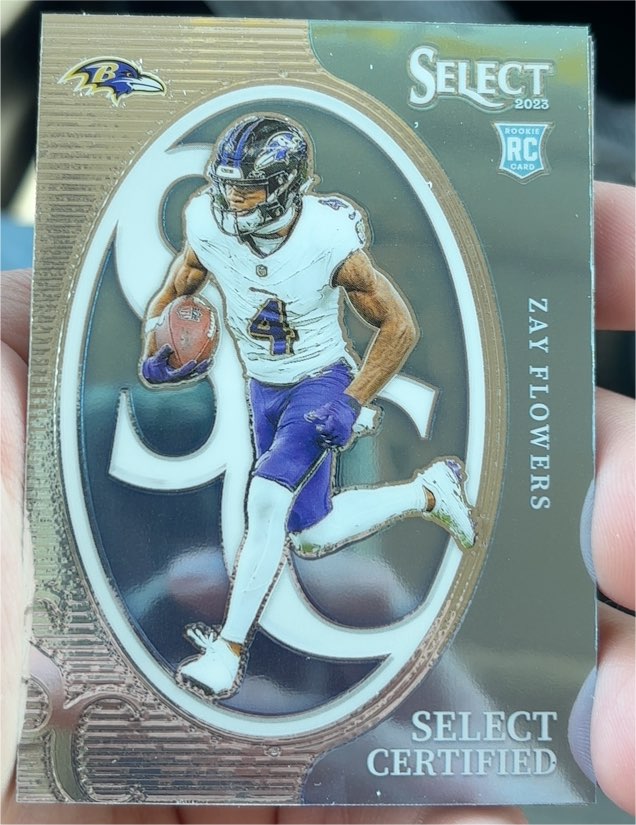 2023 Panini Select #CRO-ZFL Zay Flowers Select Certified Rookies — front