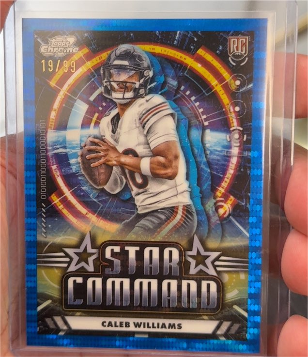 2024 Topps Chrome Cosmic Star Command #SC-5 Caleb Williams — front