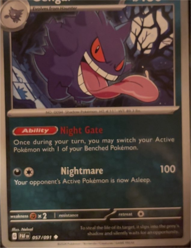 2024 Pokémon Paldean Fates #057 Gengar — front