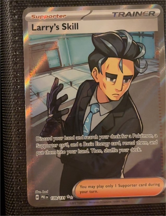 2024 Pokémon Prismatic Evolutions #139 Larry's Skill — front