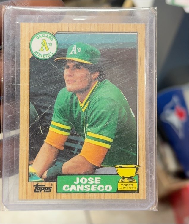 1987 Topps #620 Jose Canseco — front