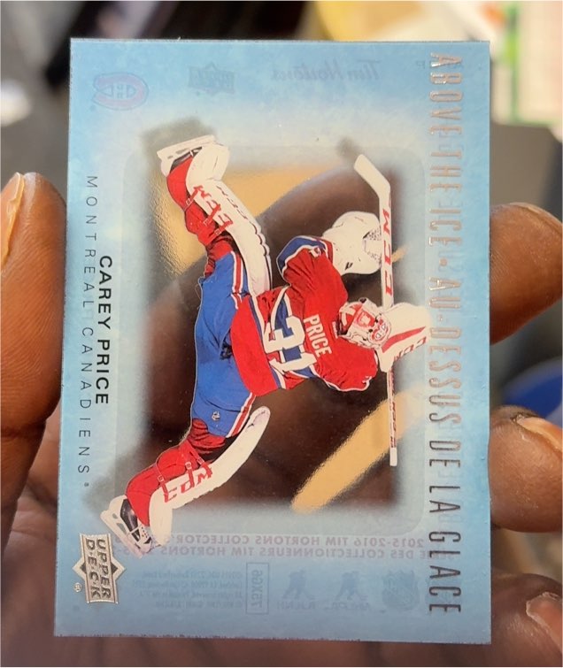 2015-16 Upper Deck Tim Hortons Above the Ice #AI-CP Carey Price — front