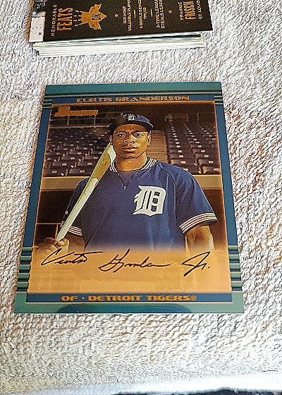 2002 Bowman Draft Picks #BDP71 Curtis Granderson — front