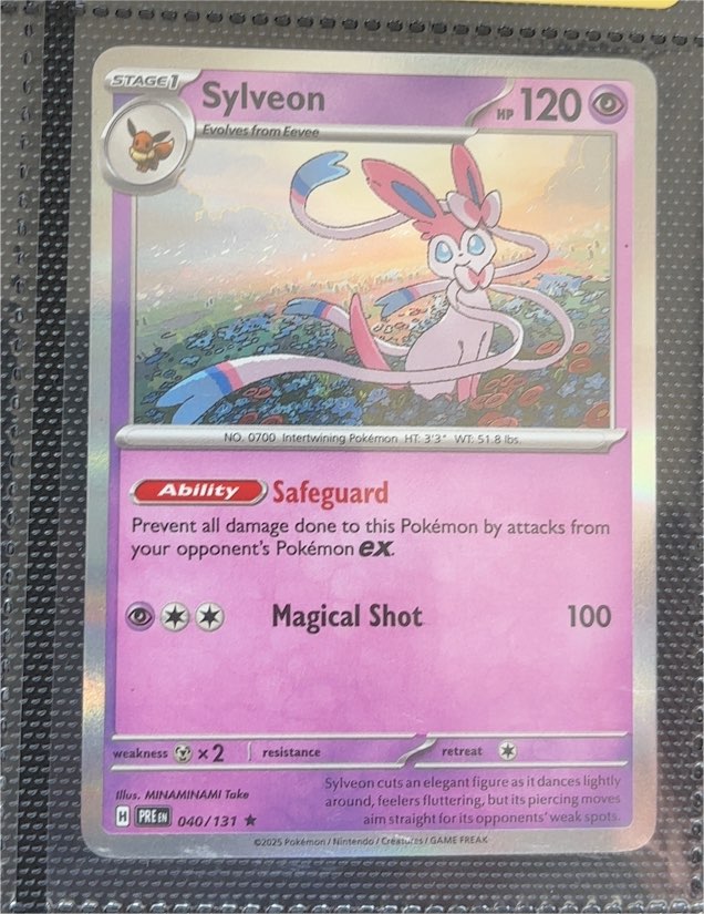 2025 Pokémon Scarlet & Violet Prismatic Evolutions #040 Sylveon — front