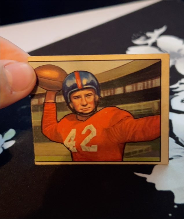 1950 Bowman #103 Charley Conerly — front