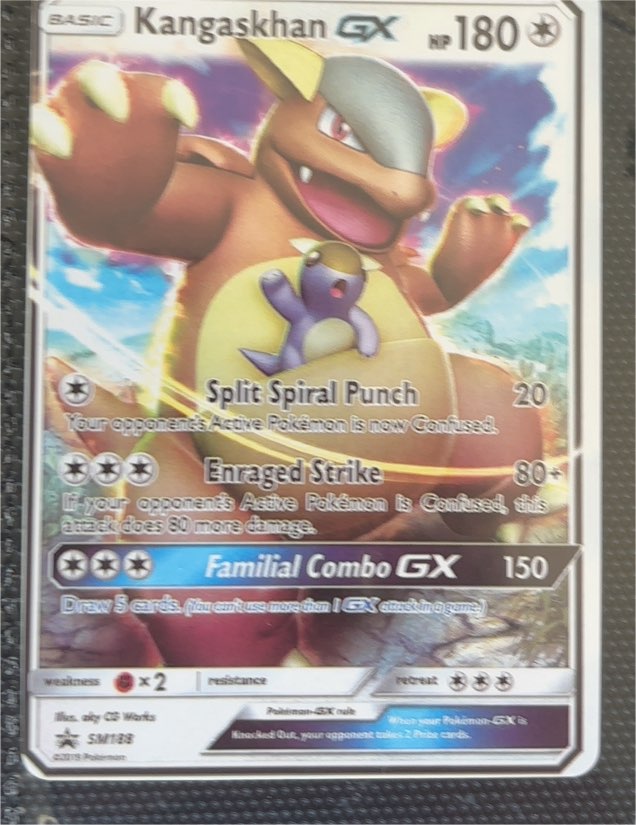 2019 Pokémon TCG Sun & Moon Promo #SM188 Kangaskhan GX — front