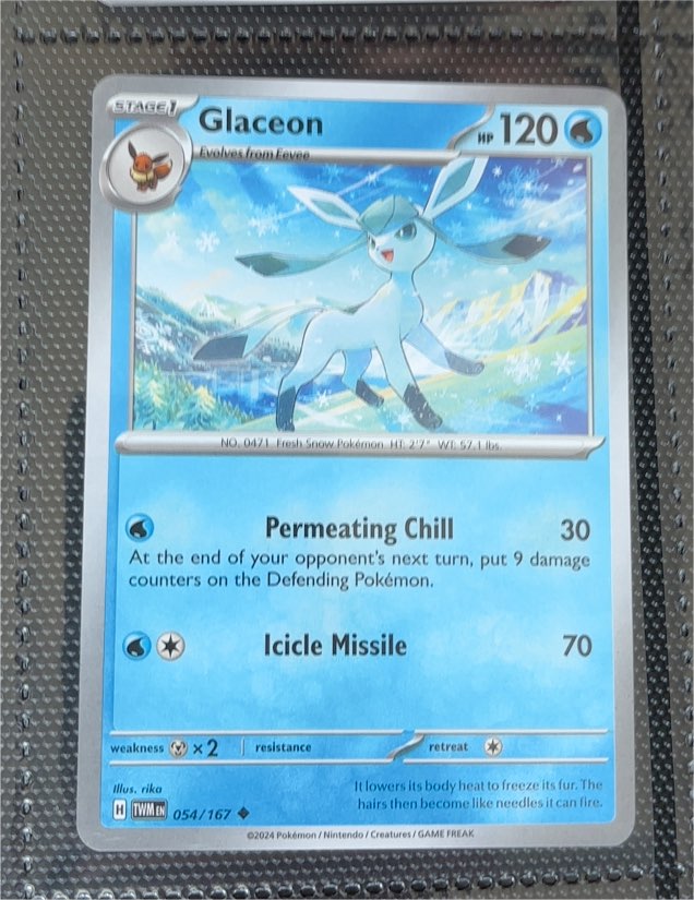 2024 Pokémon #054 Glaceon — front