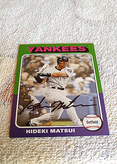 1975 Topps #160 Hideki Matsui — front