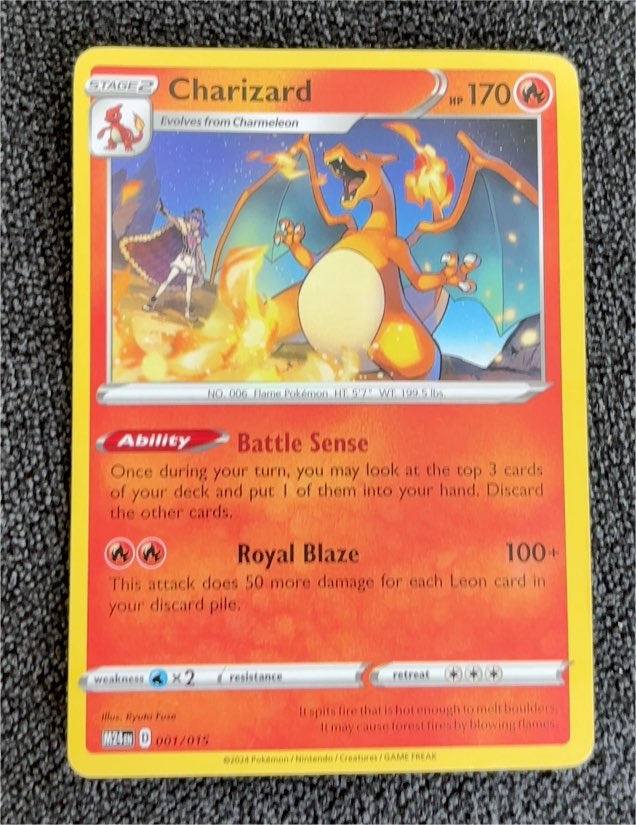 2025 Pokémon #001 Charizard — front