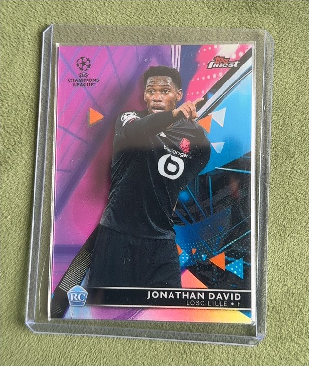 2021-22 Topps Finest UEFA Champions League #41 Jonathan David Rookie — front