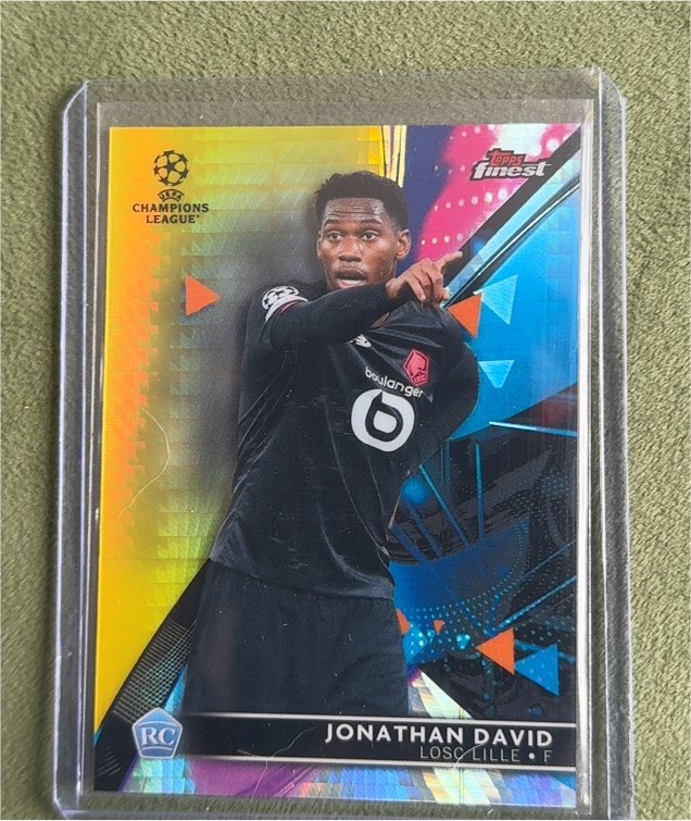 2021-22 Topps Finest UEFA Champions League #41 Jonathan David Rookie — front