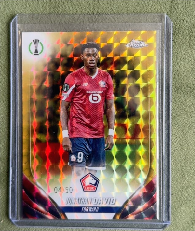 2023-24 Topps Chrome UEFA Club Competitions #117 Jonathan David — front