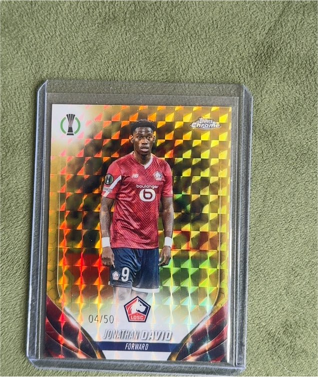 2023-24 Topps Chrome UEFA Club Competitions #117 Jonathan David — front