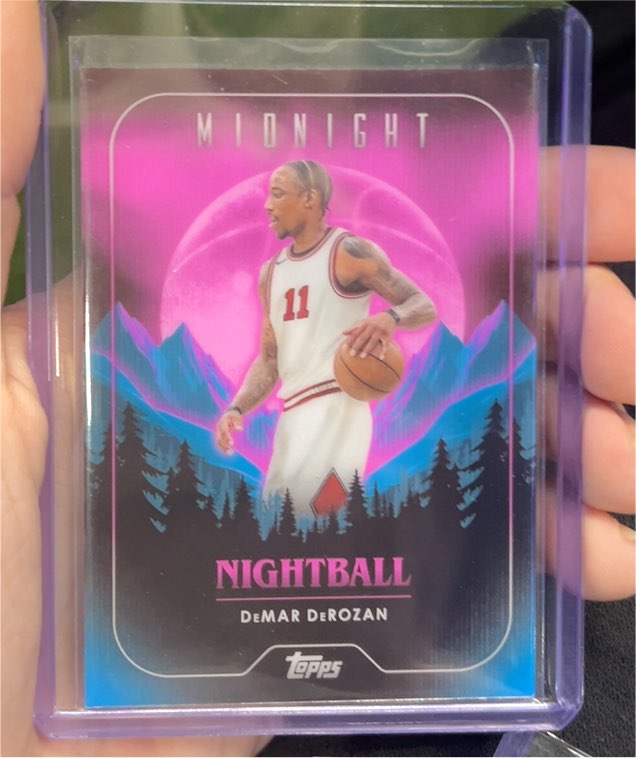 2023-24 Topps Midnight #NB-4 DeMar DeRozan Nightball — front