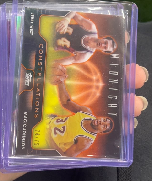2023-24 Topps Midnight #C-8 Jerry West / Magic Johnson Constellations — front