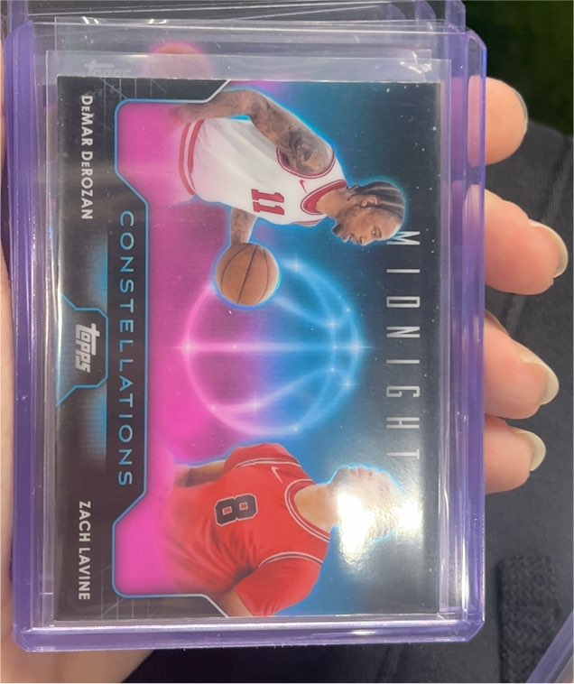 2024 Topps Midnight #C-11 DeMar DeRozan / Zach LaVine Constellations — front