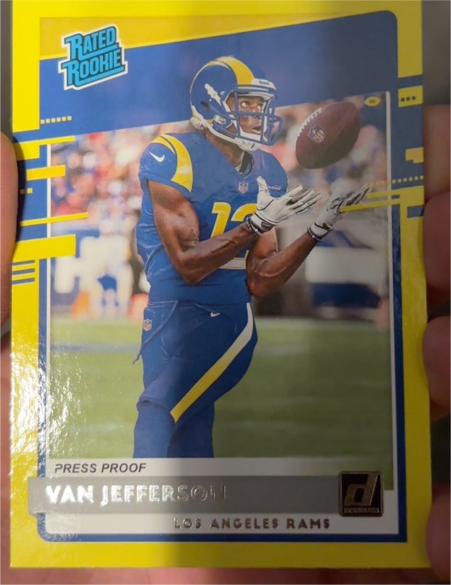 2020 Panini Donruss #326 Van Jefferson Rated Rookie — front