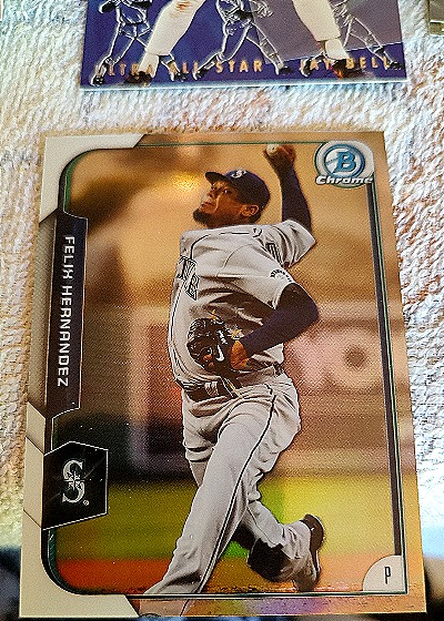 2015 Bowman Chrome #81 Felix Hernandez — front