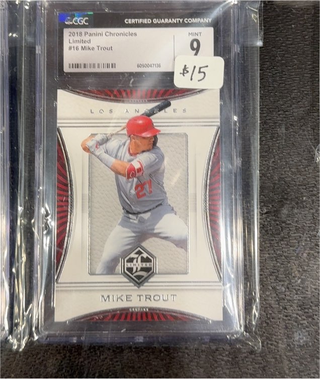 2018 Panini Chronicles Limited #16 Mike Trout — front