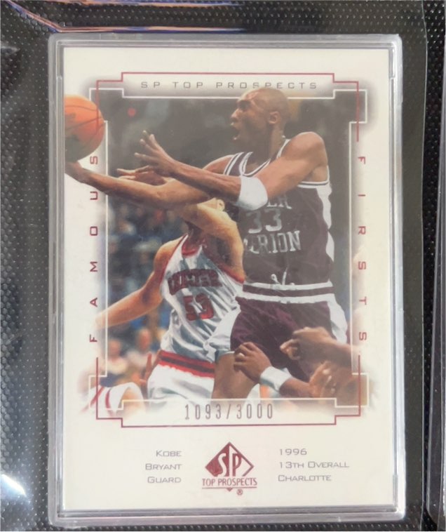2000 Upper Deck SP Top Prospects Famous Firsts #47 Kobe Bryant — front