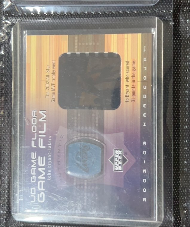 2002-03 Upper Deck Hardcourt UD Game Floor Game Film Kobe Bryant — front