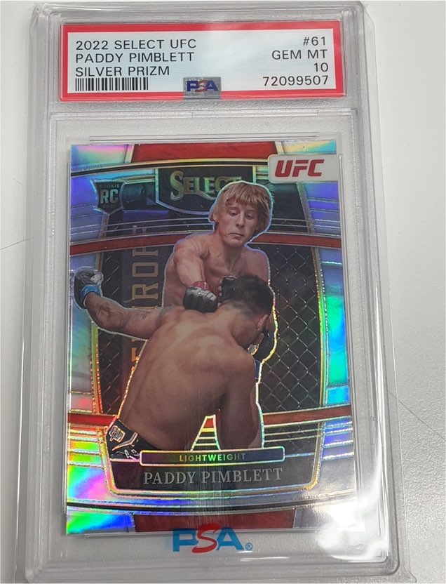 2022 Panini Select UFC #61 Paddy Pimblett Silver Prizm — front