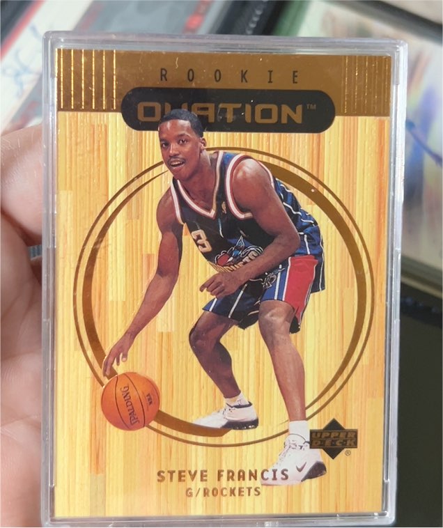 1999-00 Upper Deck Ovation #62 Steve Francis Rookie Card — front