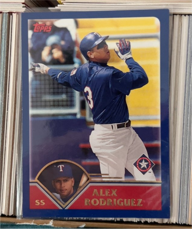 2003 Topps #1 Alex Rodriguez — front