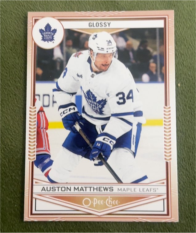 2024-25 Upper Deck O-Pee-Chee Glossy #OG-11 Auston Matthews — front