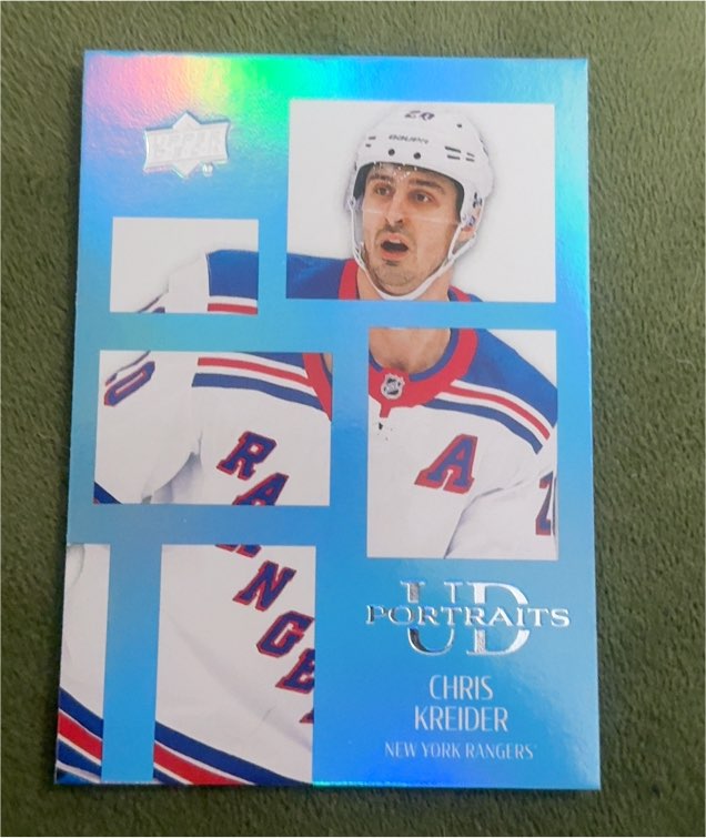 2024-25 Upper Deck Series 1 #P-2 Chris Kreider UD Portraits — front