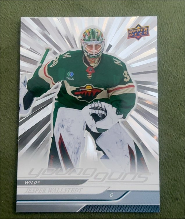 2024-25 Upper Deck Series 1 Young Guns Outburst #202 Jesper Wallstedt — front